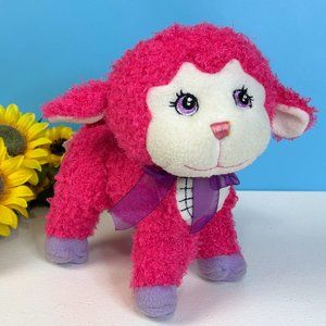 Vintage NEN National Entertainment Network Pink‎ Sheep Lamb Plush Stuffed Animal